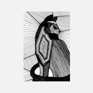 Cat Stained Glass