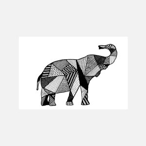 Patchwork Papa Elephant