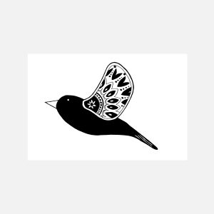 Patterned Wing Bird 2